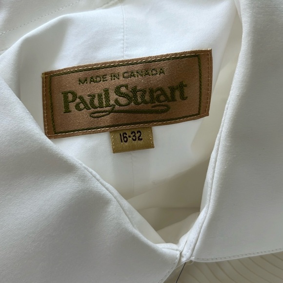 Paul Stuart Pleated Bib Tuxedo French Cuff Evening Dress Shirt - Picture 3 of 10
